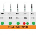 فرز الماسی توربین پروفا Flat End Taper کد 847