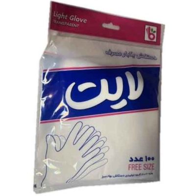 دستکش نایلونی لایت 100 عددی Light