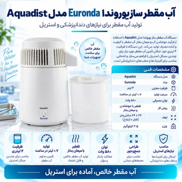 آب مقطر ساز یوروندا Euronda مدل Aquadist