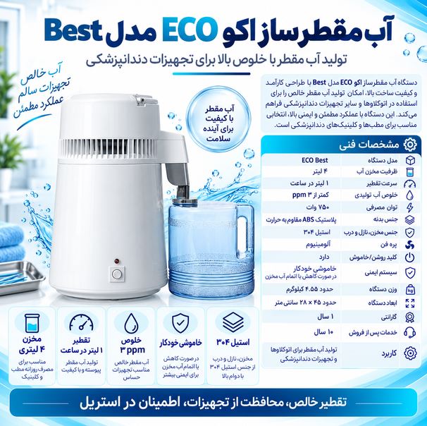 آب مقطرساز اکو ECO مدل Best