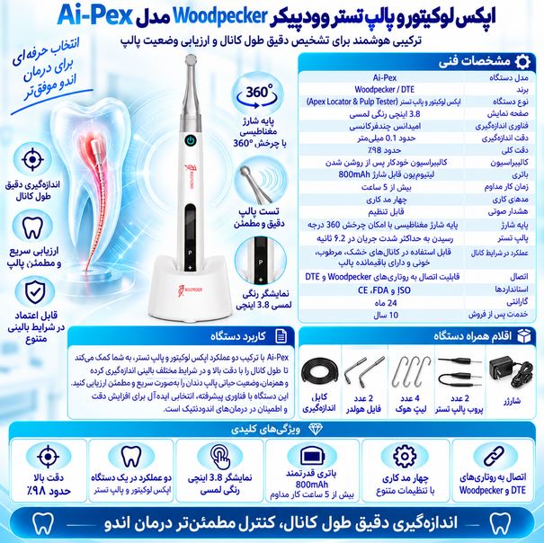 روتاری وودپیکر اندوپیس Woodpecker Endo Pace