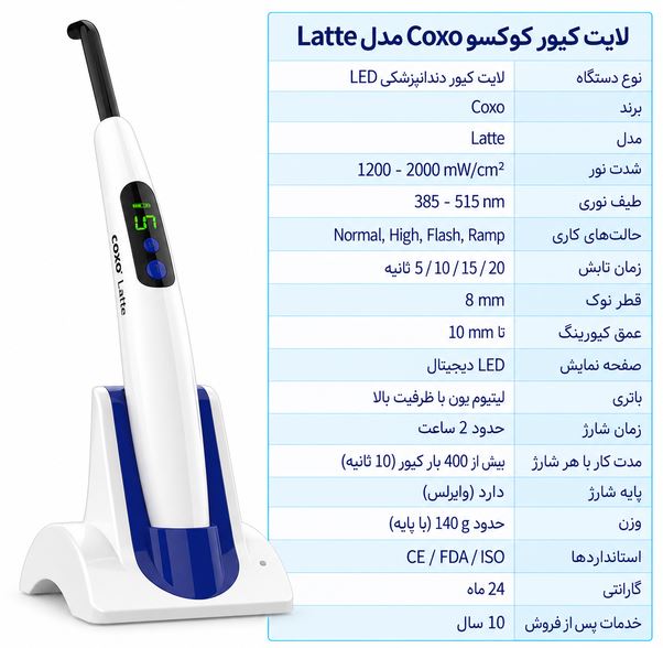 لایت کیور کوکسو Coxo مدل Latte