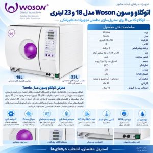 اتوکلاو وسون Woson مدل 18 و 23 لیتری